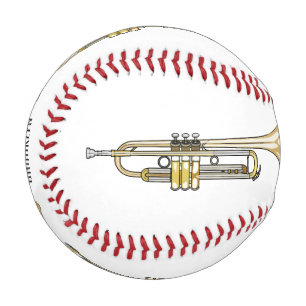 Balle De Baseball Illustration de trompette