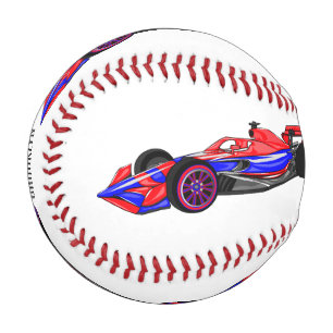 Balle De Baseball Illustration de voiture de course professionnelle