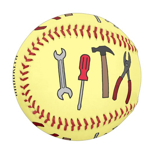 Balle De Baseball Illustration des outils de menuiserie (Devant Gauche)