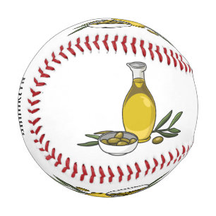 Balle De Baseball Illustration d'huile d'olive