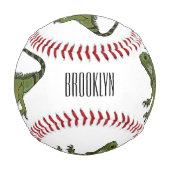 Balle De Baseball Illustration d'Iguana (Dos)