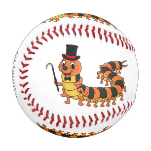 Balle De Baseball Illustration drôle de dessin animé centipede