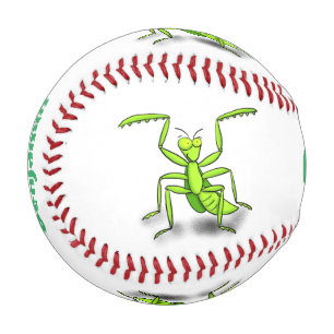 Balle De Baseball Illustration drôle de mante verte en prière