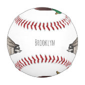 Balle De Baseball Illustration du canard de Majard (Dos)