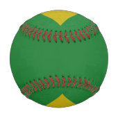 Balle De Baseball Illustration du drapeau abstrait du Brésil (Dos)