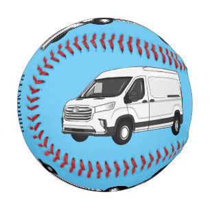 Balle De Baseball Illustration du fourgon de livraison