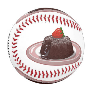 Balle De Baseball Illustration du gâteau de lave au chocolat