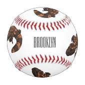 Balle De Baseball Illustration du monstre Gila (Dos)