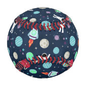 Balle De Baseball Illustration du Motif spatial (Dos)