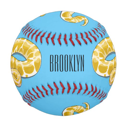 Balle De Baseball Illustration du serpent python birman (Devant)