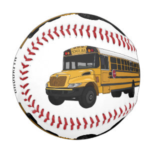 Balle De Baseball Illustration d'un autobus scolaire