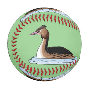Balle De Baseball Illustration d'un grand oiseau de grèbe huppé
