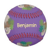 Balle De Baseball Illustration d'une anteure de pangolin mignonne (Devant)