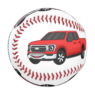 Balle De Baseball Illustration d'une camionnette rouge mou
