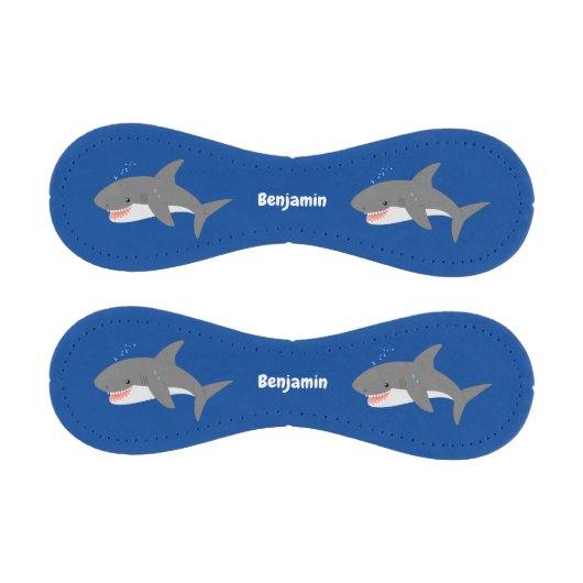 Balle De Baseball Illustration joyeuse du grand requin blanc (Panneaux)