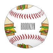 Balle De Baseball Illustration Sandwich (Dos)