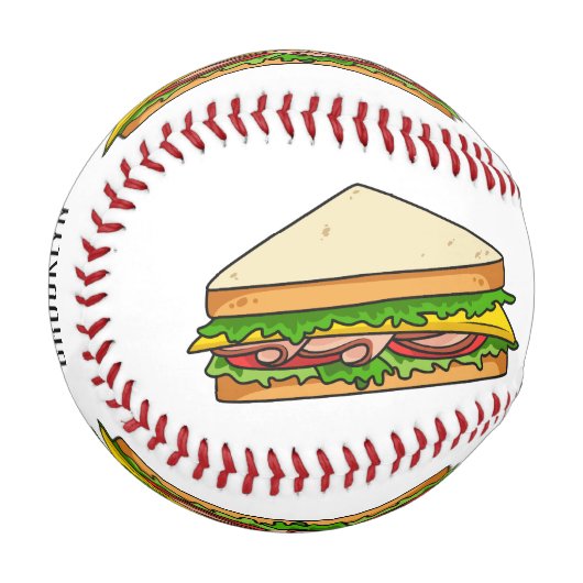 Balle De Baseball Illustration Sandwich (Devant Gauche)