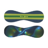 Balle De Baseball Imaginaire Lumières Abstrait Bleu Vert Fractal Nom (Panneaux)