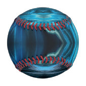 Balle De Baseball Impression abstraite bleue et noire (Dos)