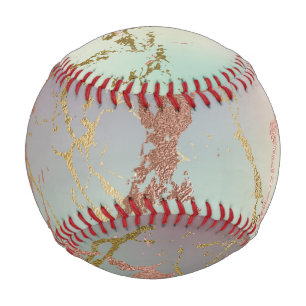 Balle De Baseball Impression aquarelle abstraite de couleurs mixtes 