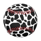 Balle De Baseball Impression blanche noire (Devant)