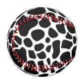 Balle De Baseball Impression blanche noire (Devant Gauche)