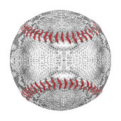 Balle De Baseball Impression de peau de serpent blanc (Dos)