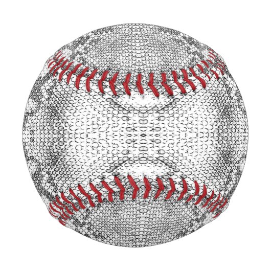 Balle De Baseball Impression de peau de serpent blanc (Devant)