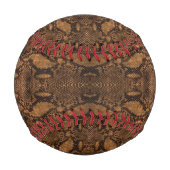 Balle De Baseball Impression de peau de serpent marron (Dos)