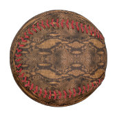 Balle De Baseball Impression de peau de serpent marron (Devant Gauche)