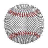 Balle De Baseball Impression de style fibre de carbone blanc (Dos)