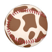 Balle De Baseball Impression vache rose et marron (Devant Gauche)