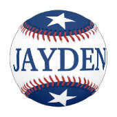 Balle De Baseball Indicateur de l'état du Texas avec nom personnalis (Dos)