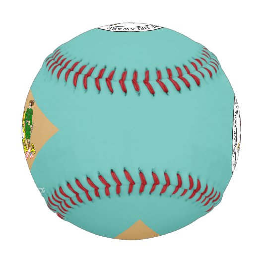 Balle De Baseball Indicateur du Delaware (Devant)