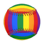 Balle De Baseball Indicateur Gay pride arc-en-ciel (Dos)