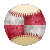 Balle De Baseball Indicateur Vintage patiné du Texas (Devant)