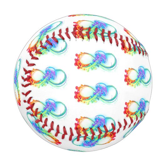 Balle De Baseball Infinity avec Rainbow Jellyfish (Devant Gauche)