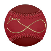 Balle De Baseball Infinity Love Lemniscate or + votre backgr. (Dos)