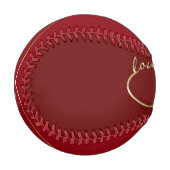 Balle De Baseball Infinity Love Lemniscate or + votre backgr. (Devant Gauche)
