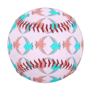 Balle De Baseball Inséparables roses et bleus mignons