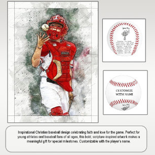 Balle De Baseball Inspiré par la foi