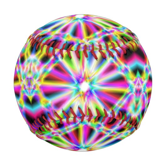 Balle De Baseball Iridescente Chrome Trois (Devant)