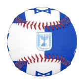 Balle De Baseball Israël meilleur papa, patriotique, drapeau israéli (Dos)