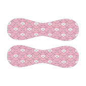 Balle De Baseball Jacquard des Coeurs rose et blanc (Panneaux)