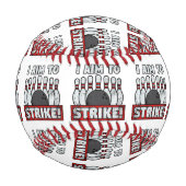 Balle De Baseball J'ai l'intention de faire la grève (Dos)