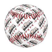 Balle De Baseball J'Aime Le Baseball (Dos)