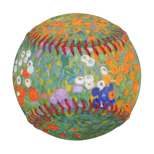 Balle De Baseball Jardin de fleurs par Gustav Klimt