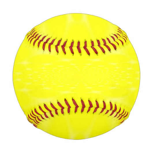 Balle De Baseball Jaune Étincelant (Devant)