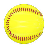 Balle De Baseball Jaune Étincelant (Devant Gauche)