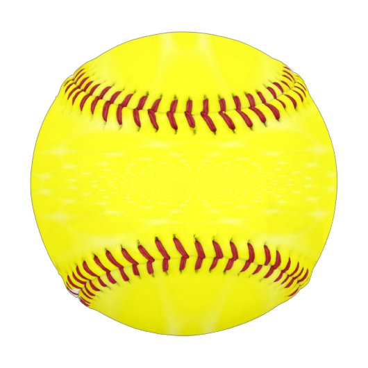 Balle De Baseball Jaune Étincelant (Devant)